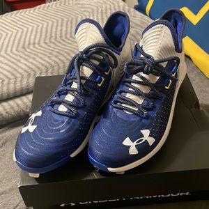 Brand new … Bryce Harper baseball cleats !!! Royal blue and white !!!!